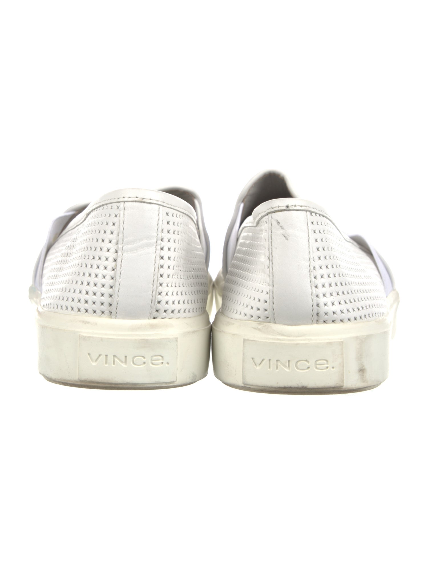 Vince Leather Lasercut Accents Sneakers